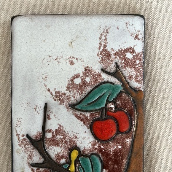 Ruscha MCM Cherry Tree Ceramic Wall Plate 50s‎ 60s Era - Picture 3 of 9